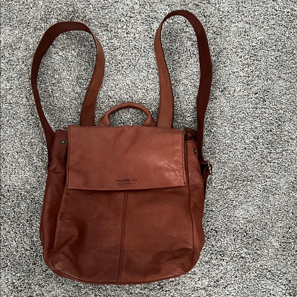 American Leather Women's Backpack - Warm Brown